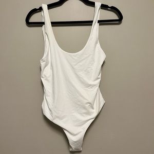 NWT White one piece bathing suit